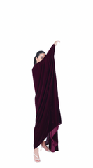 Maroon vilvate abaya