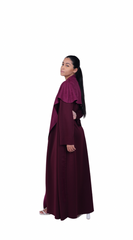 Maroon shmwa abaya